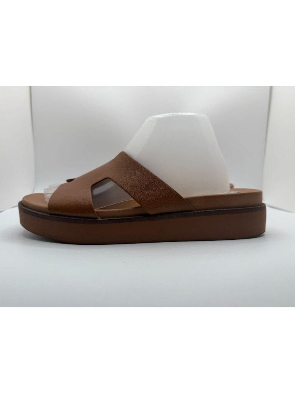 Steve Madden Riches Sandals Women Size 10M Tan Leather Platform Shoes - Picture 10 of 16